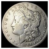 1904-S Silver Morgan Dollar LIGHTLY CIRCULATED