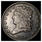 1834 Classic Head Half Cent CLOSELY UNCIRCULATED