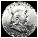 1963-D Silver Half Dollar Franklin UNCIRCULATED