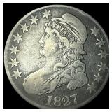 1827 Capped Bust Half Dollar LIGHTLY CIRCULATED