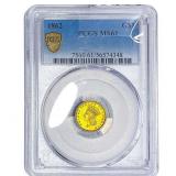 1862 Rare Gold Dollar PCGS MS61
