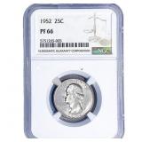 1952 Washington Silver Quarter NGC PF66