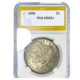1896 Morgan Silver Dollar PGA MS65+