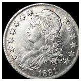 1831 Capped Bust Half Dollar LIGHTLY CIRCULATED