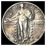1926-S Silver Standing Liberty Quarter NEARLY UNCI