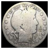 1914 Barber Half Dollar NICELY CIRCULATED