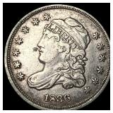 1836 Silver Capped Bust Half Dime NEARLY UNCIRCULA