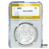 1889 Morgan Silver Dollar PGA MS65