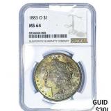 1883-O Morgan Silver Dollar NGC MS64