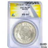1947-Mo 5P Mexico ANACS MS64