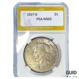 1927-D Silver Peace Dollar PGA MS63