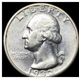 1932-S Silver Washington Quarter CLOSELY UNCIRCULA