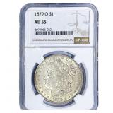 1879-O Morgan Silver Dollar NGC AU55