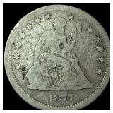 1877 Seated Liberty Half Dollar LIGHTLY CIRCULATED