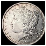 1901 Morgan Silver Dollar CLOSELY UNCIRCULATED