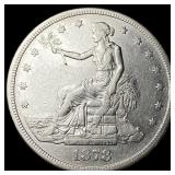 1878-S Silver Trade Dollar NEARLY  UNCIRCULATED