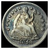 1848-O Silver Seated Liberty Half Dime  CLOSELY U
