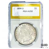1894-O Morgan Silver Dollar PGA AU58