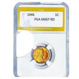 1946 Wheat Cent PGA MS67 RD