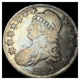 1822 Capped Bust Half Dollar LIGHTLY CIRCULATED