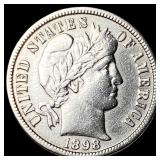1898-O Silver Barber Dime CHOICE AU