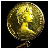 1977 Bermuda Gold $100 Silver Jubilee HIGH GRADE