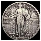 1917 Type 1 Standing Liberty Quarter LIGHTLY CIRCU