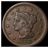1853 Braided Hair Large Cent NEARLY UNCIRCULATED