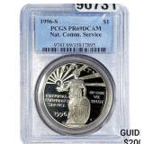 1996-S $1 Nat.Comm.Service PCGS PR69 DCAM