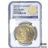 1924 Silver Peace Dollar NGC BU