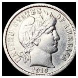 1910-D Silver Barber Dime CHOICE AU