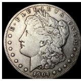 1904-S Silver Morgan Dollar NEARLY UNCIRCULATED