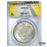 1899-O Morgan Silver Dollar ANACS MS64