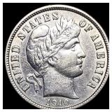 1910-S Silver Barber Dime CLOSELY UNCIRCULATED