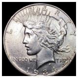 1934 Silver Peace Dollar CLOSELY UNCIRCULATED