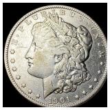 1901 Morgan Silver Dollar ABOUT UNCIRCULATED
