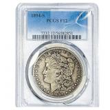 1894-S Morgan Silver Dollar PCGS F12