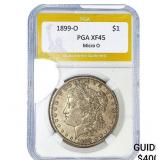 1899-O Morgan Silver Dollar PGA XF45 Micro O