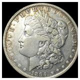 1894-O Silver Morgan Dollar NEARLY UNCIRCULATED