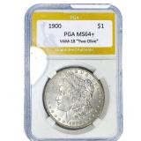 1900 Morgan Silver Dollar PGA MS64+ VAM-18