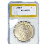 1923-D Silver Peace Dollar PGA MS63