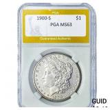 1900-S Morgan Silver Dollar PGA MS63