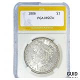 1886 Morgan Silver Dollar PGA MS63+