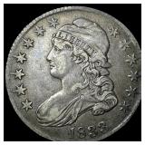 1833 Capped Bust Half Dollar NEARLY UNCIRCULATED