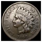 1868 Indian Head Cent ABOUT UNCIRCULATED