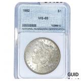 1882 Morgan Silver Dollar NNC MS65