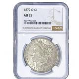 1879-O Morgan Silver Dollar NGC AU55