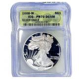 2006-W Silver Eagle ICG PR70 DCAM