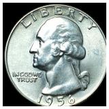 1956-D Silver Washington Quarter UNCIRCULATED