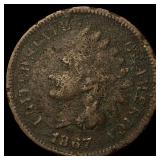 1867 Indian Head Cent NICELY CIRCULATED